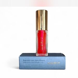 MERIT Shade Slick Hydrating Tinted Lip Oil - Les Deux, sheer pink